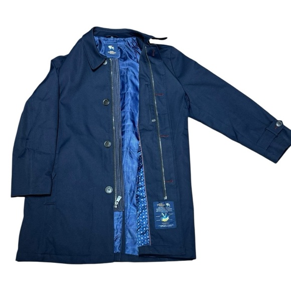 Hart Schaffner Marx Men’s Navy Performance Rain Repellent Smart Coat Jacket 38R - Picture 3 of 11